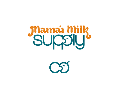 Mama's Milk Supply Logo baby boob branding breastfeeding design identity logo mama milk mom mother
