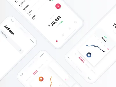 BitView Cryptocurrency App app bitcoin crypto cryptocurrency ethereum mobile tracker ui