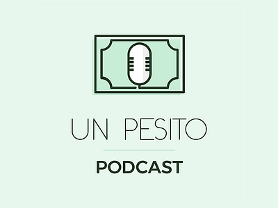 "One Dollar" Podcast Logo branding dollar logo podcast