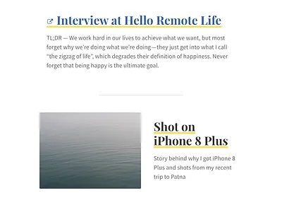 Blog Redesign blog clean font sans serif typography white