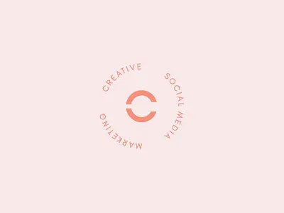 Concept for new brand: Coral Stripe branding c branding circle branding coral logo minimal pastel stamp stripe