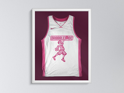 Dribbble DC Jersey basketball branding dribbble framed jersey logo mockup nike sports sticker mule