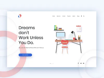 Study. anup anupdeb creative design gradient header oogle space study typography ui ux