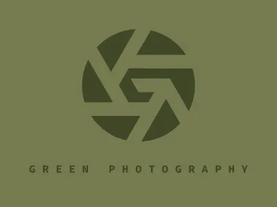 Green Photography branding icon logo photography