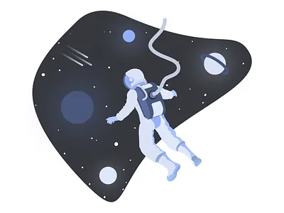 Deep Space illustration sketch space