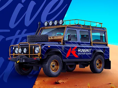 Kuwait Motor Town - Advertisment advertisment branding defender graphics kmt kuwait motor town logo marketing