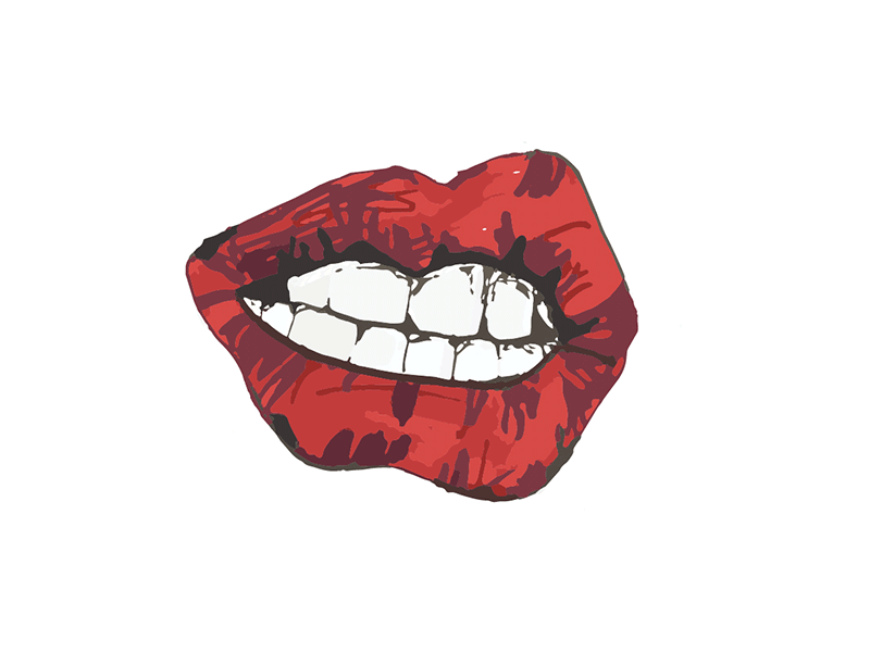 👄👄👄 animation draw drawing illustrate illustration illustrator lips red
