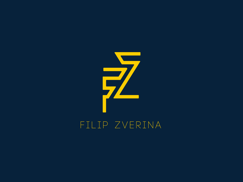 FILIP ZVERINA design letter logo logo design minimal minimalism minimalist simple typography