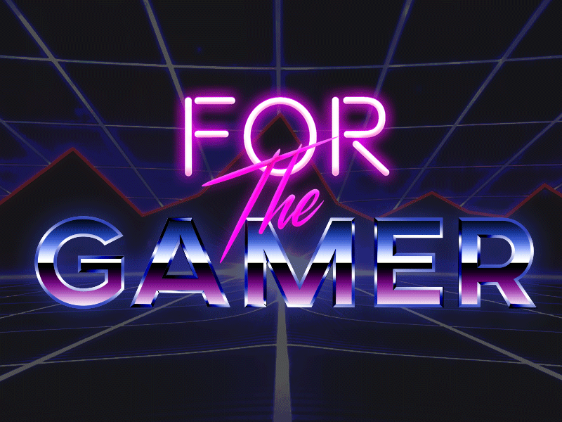 For The Gamer - Cover 80s design gamer gaming retro
