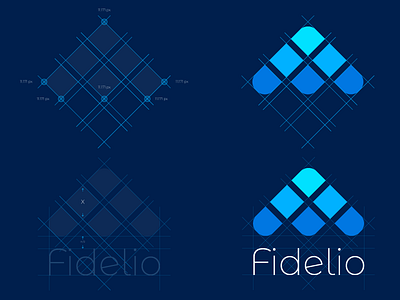 Fidelio Brand Architecture bank product branding graphic design logo design