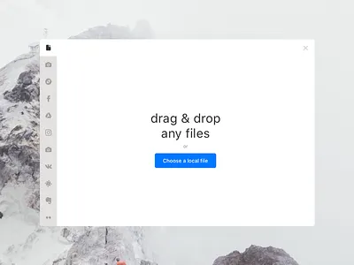 Uploadcare widget ui uploadcare ux whitescape widget