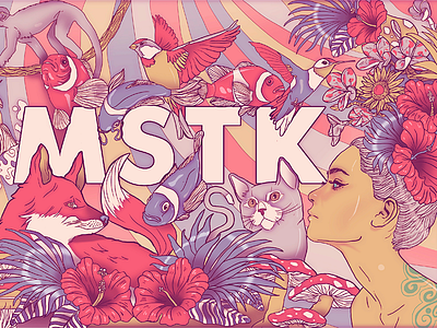 DMSTK 500K animals colors girl illustration natural photoshop trip