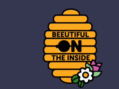 Beeutiful bee beeutiful sticker