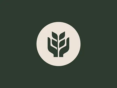 Good Neighbor Catering Co. abstract branding food hands icon logo logo design wheat