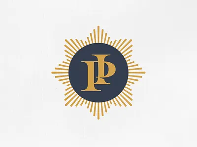 Polished Interiors burst copper design interior interior design logo medal polished shine sun