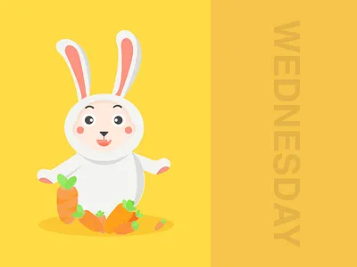 Hello Wednesday cartoonish teemo character game illustration league of legends mobe rabbit teemo
