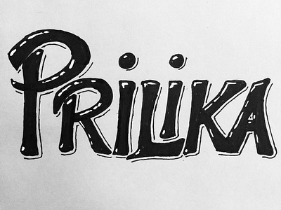 Prilika. Opportunity. handwriting handwritten letter lettering letters posca type typography