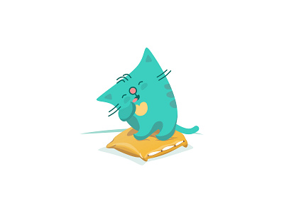 UpetCat yawns cat pillow upet.com upetcat yawns