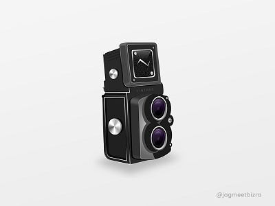 Vintage Camera 3d 3d app camera clean design designer grey icon old style photoshop vintage