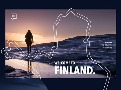 Daily UI #003 - Landing Page dailyui design finland full screen landing page ui design ux design web web design