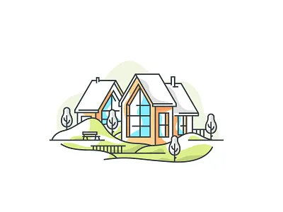 Little Architecture #35 architecture house icon illustration littlearchitecture tree