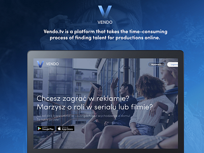 Vendo - Casting Platform act actor actors casting castings clean design minimal platform production vendo website