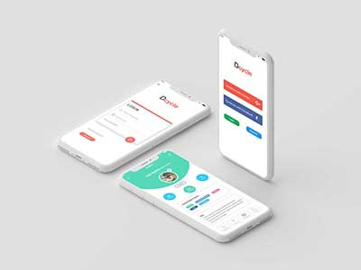 App Mockup For Dribbble app clean experiance mobile neat ui