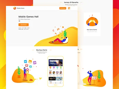 Game download page web