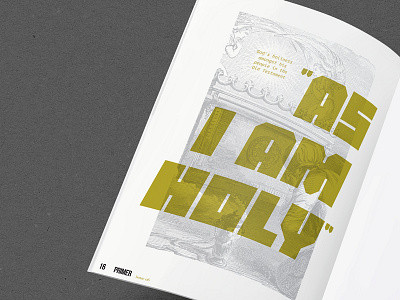 holy christian holy journal magazine old testament pantone 3975 primer spot color spot colour theology