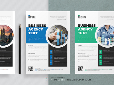 Professional Corporate Flyer agency business clean corporate flyer elegant flyer magazine ads minimal multipurpose templates