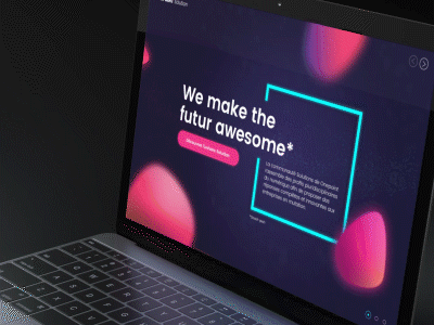 Solution Motion aaa animation gif neon video website