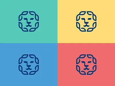 Lion Logo Colors animal design icon leo lion lion head lion icon lion logo lion logo design logo design shape