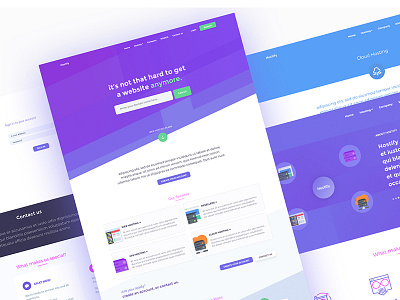 Hostify Web Hosting Template hosting pricing purple web hosting