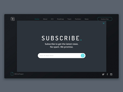 Subscribe Form Concept form