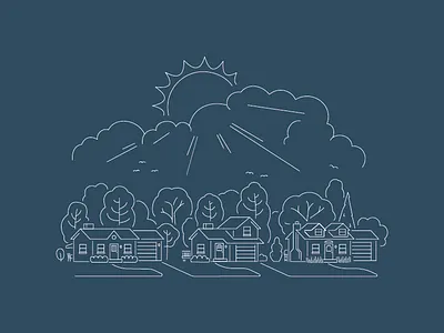 Neighborhood home house line neighborhood