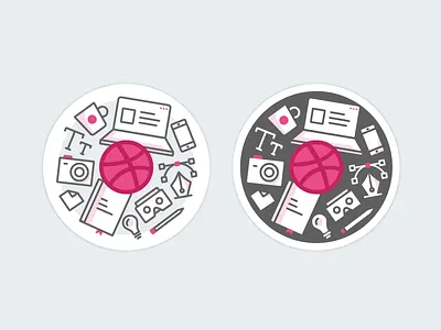 Dribbble Sticker creative design assets dribbble icons mule playoff sticker