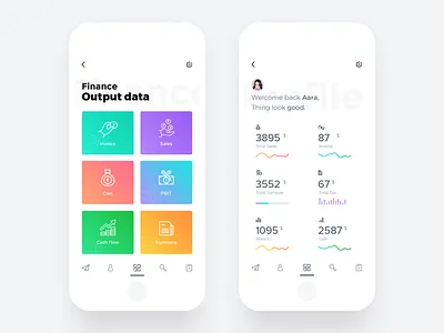 Finance dashboard chennai dashboard design finance gradient graph icons illustration interface mobileapp ui ux