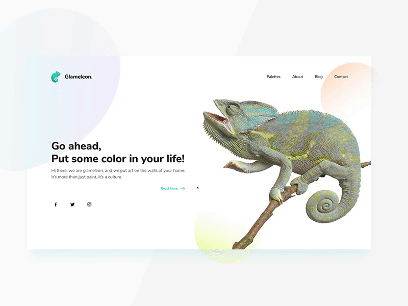 CAMOUFLAGE! camouflage chameleon change colors design gradient lagos landing page paint principle ui web