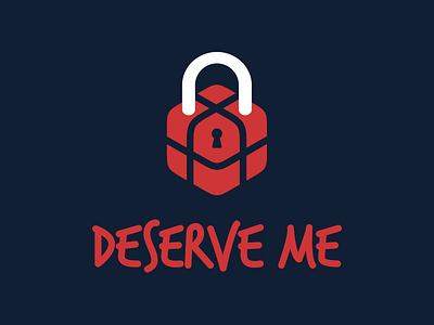 Logotype for Deserve me app custom lettering logo logotype sans source typeface