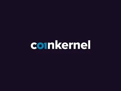 CoinKernel 01 binary code coin cryptocurrency developer kernel logo symbol