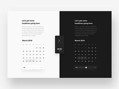 B/W minimal ui