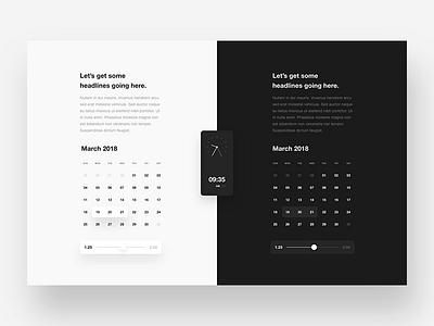 B/W minimal ui