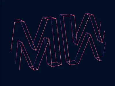 Personal Branding, Logo Design 3d logo creative direction gradients logo design personal branding wireframe