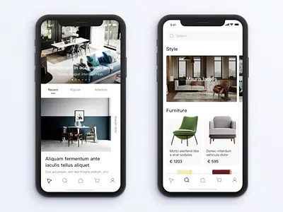 Furniture Mall app app design e commerce furniture interior mall ui ux