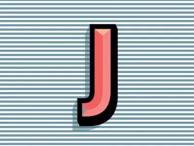 Alphabet Series - J curves e commerce fashion feminist gif girl letter marine maritime minimal woman