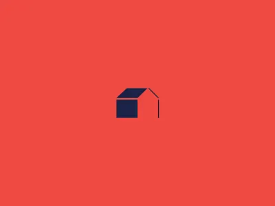 House 2 (WIP) blue brand church house icon illustration minimal ministry red simple team
