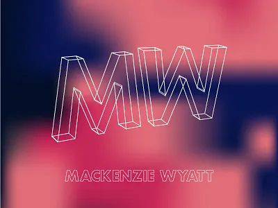 Logo Design Variation 3d lettering brand branding design digital branding logo logo design mesh gradient typography visual identity