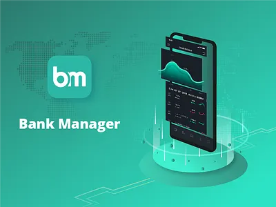 Bank Manager banking cards finance fintech mobile payment ui ux wallet