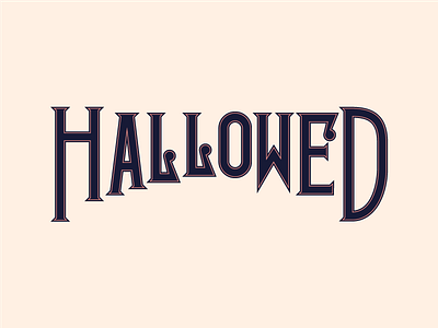 Hallowed illustration lettering type typography university of tennessee