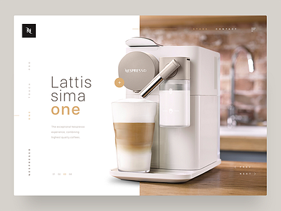 Nespresso Landing Page design interaction landing nespresso site ui ux visual web website